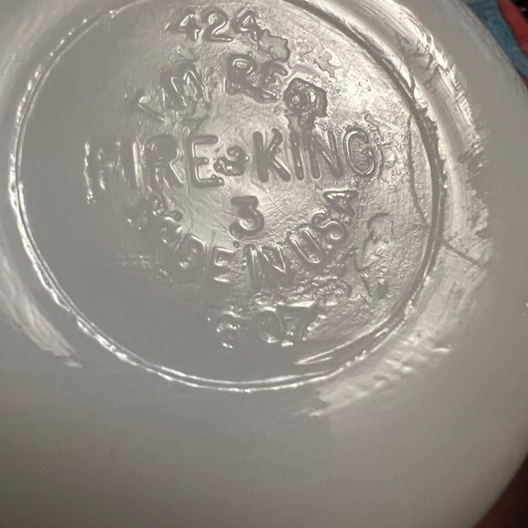 MCM Vintage Fire King Milk Glass Anchor Hocking Loaf & Custard Dish -  CIRCA 60s - Picture 12 of 16